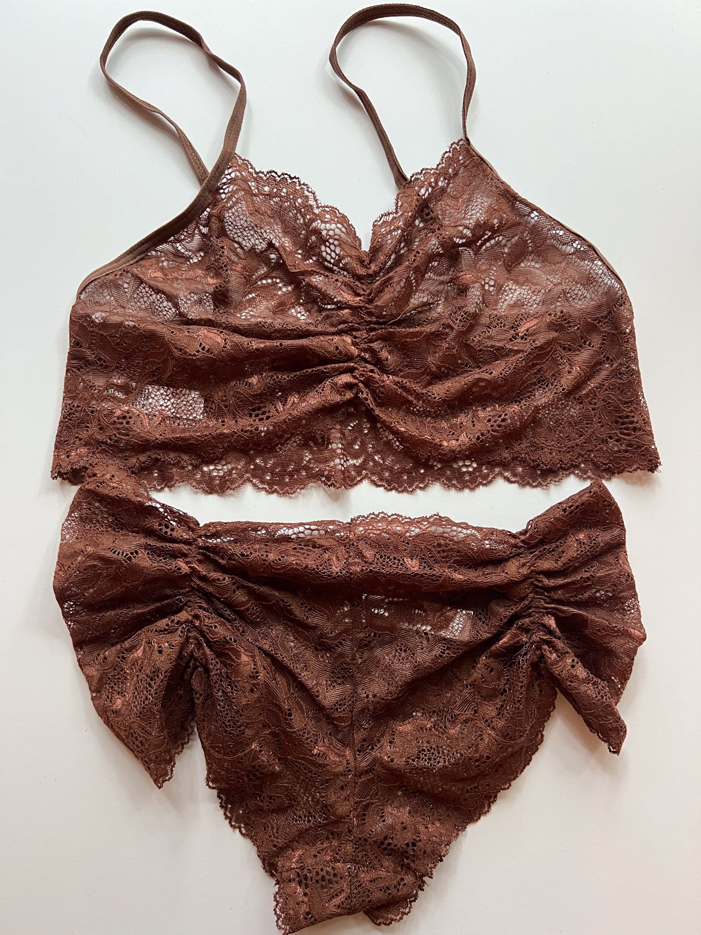 Cocoa Lace Lingerie Set