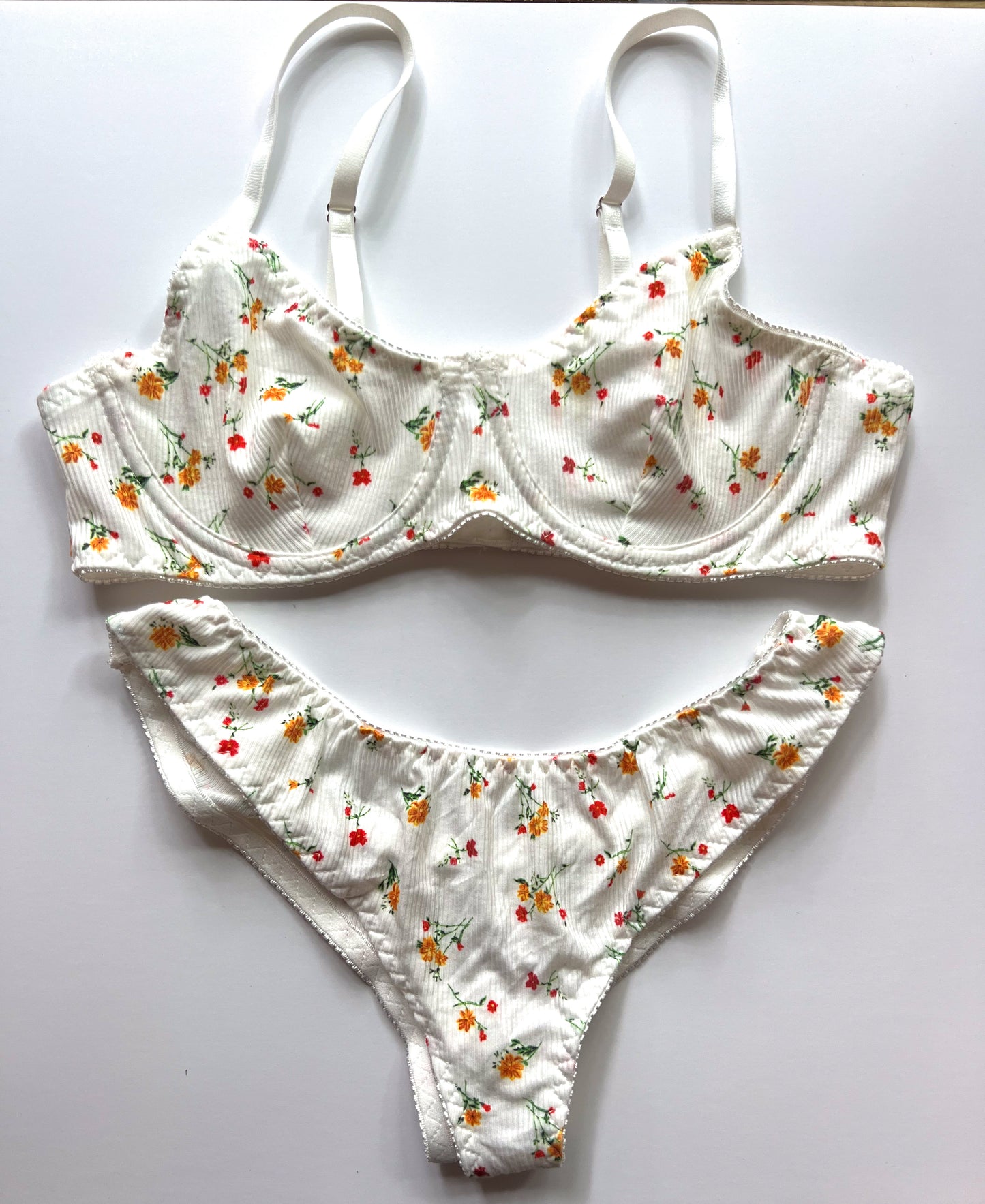 Floral Print Sexy Lingerie Set